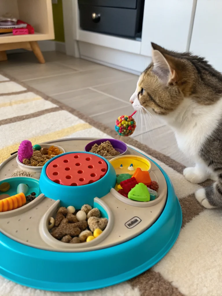 Behavioral enrichment for cats