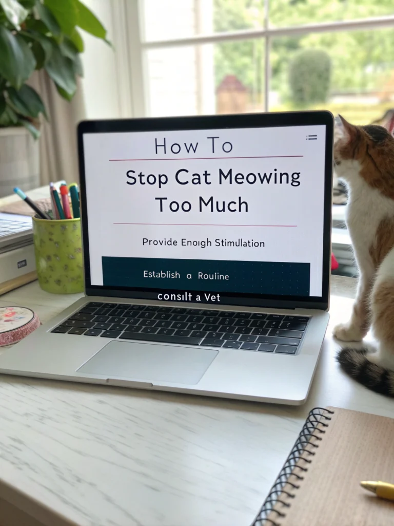 How to stop cat meowing too much