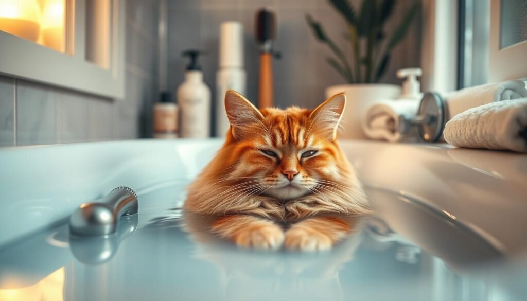 cat bathing tips