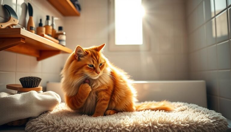 cat grooming routine