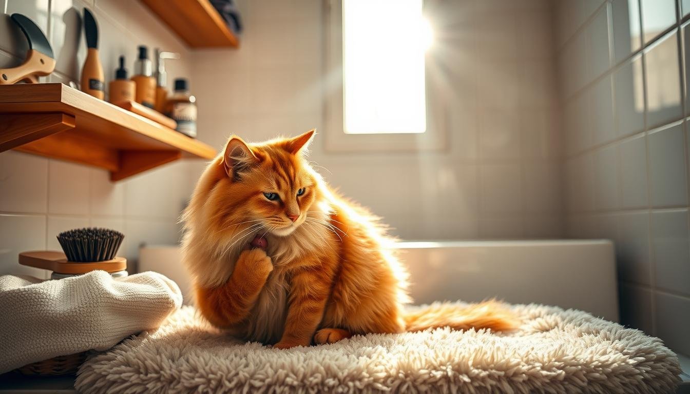 cat grooming routine