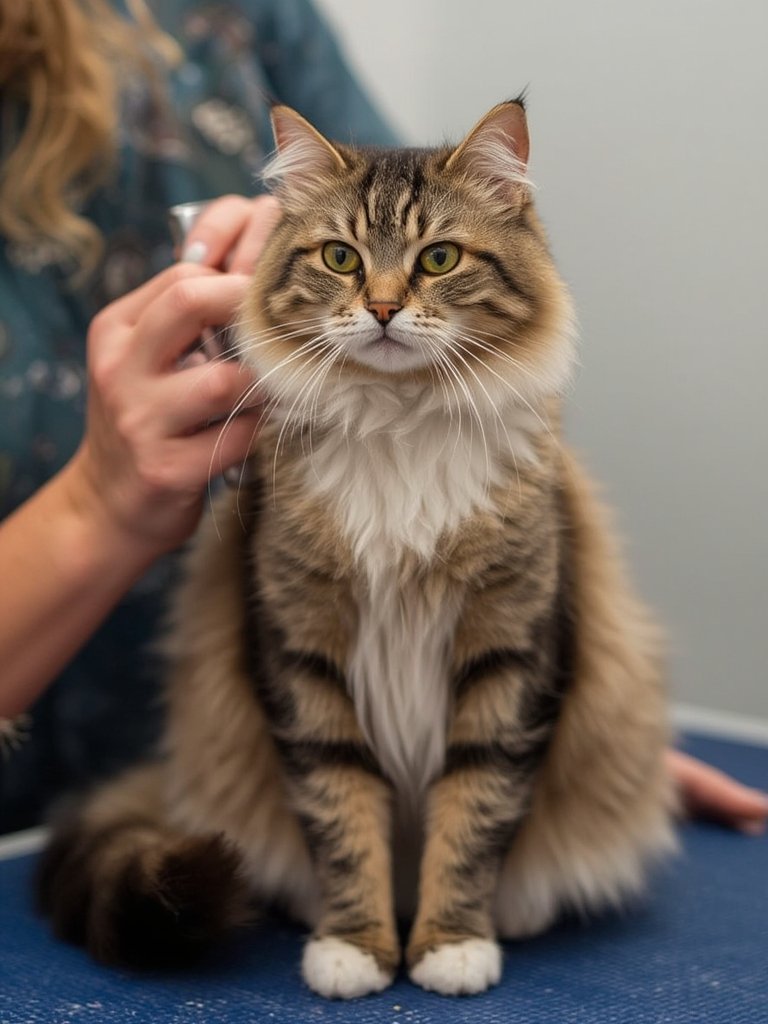 cat grooming routine