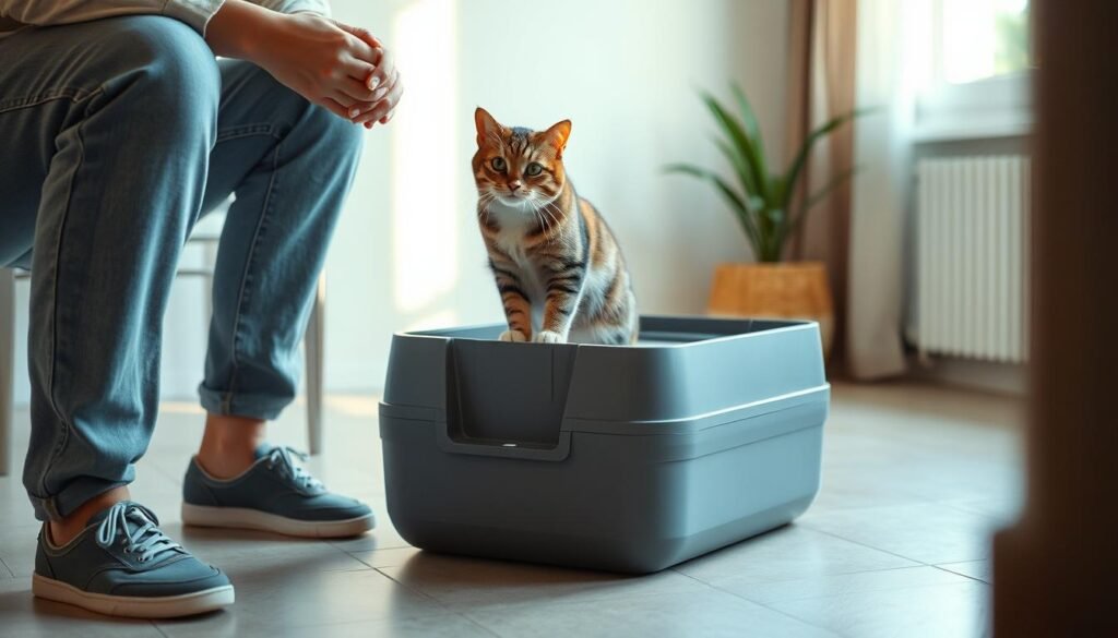 cat litter box training