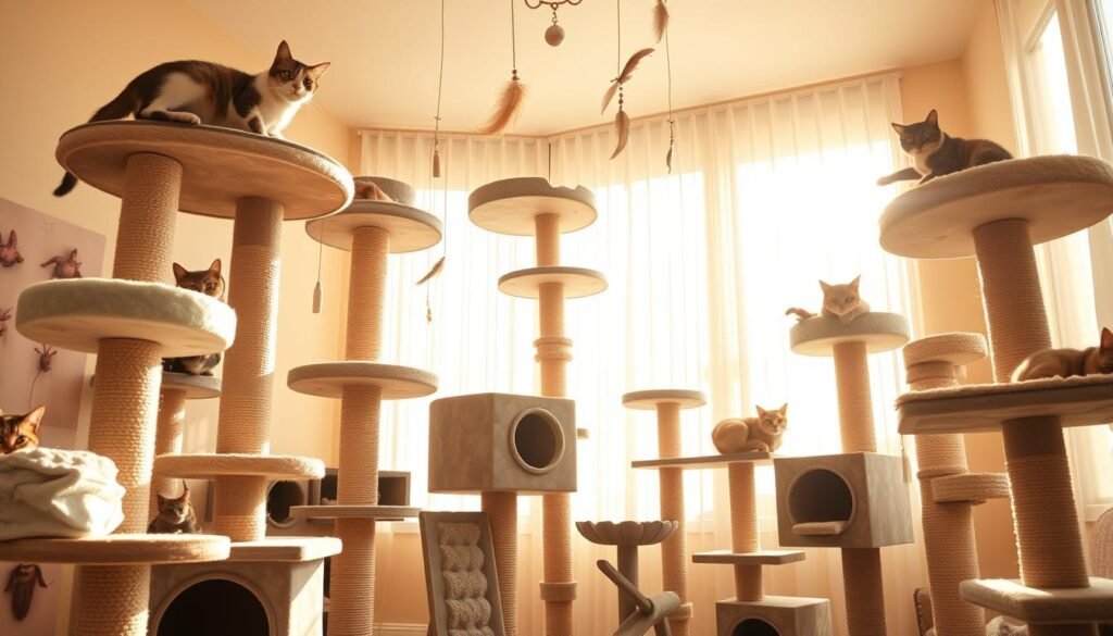 cat trees and vertical spaces