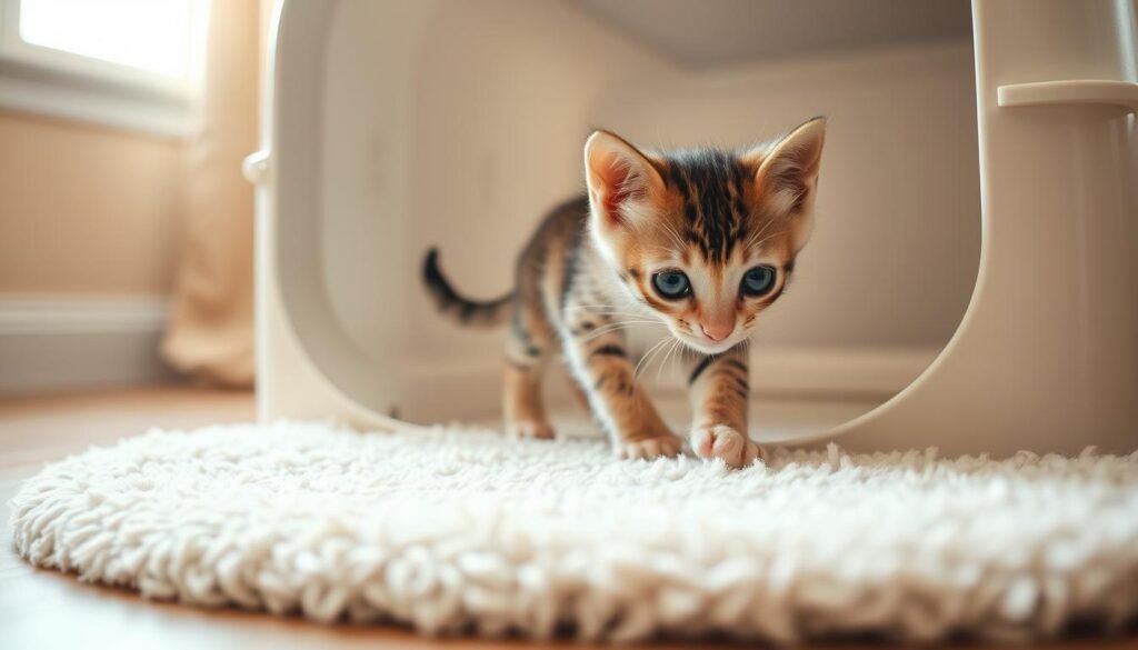 kitten litter box training
