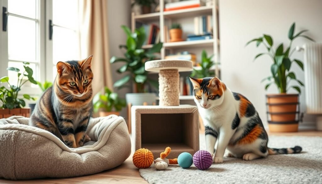 preparing cats for household changes