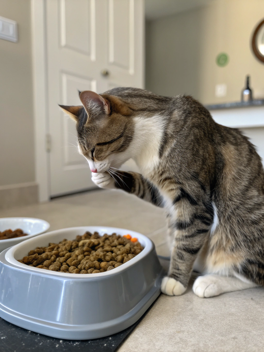 Cat over-grooming behavior