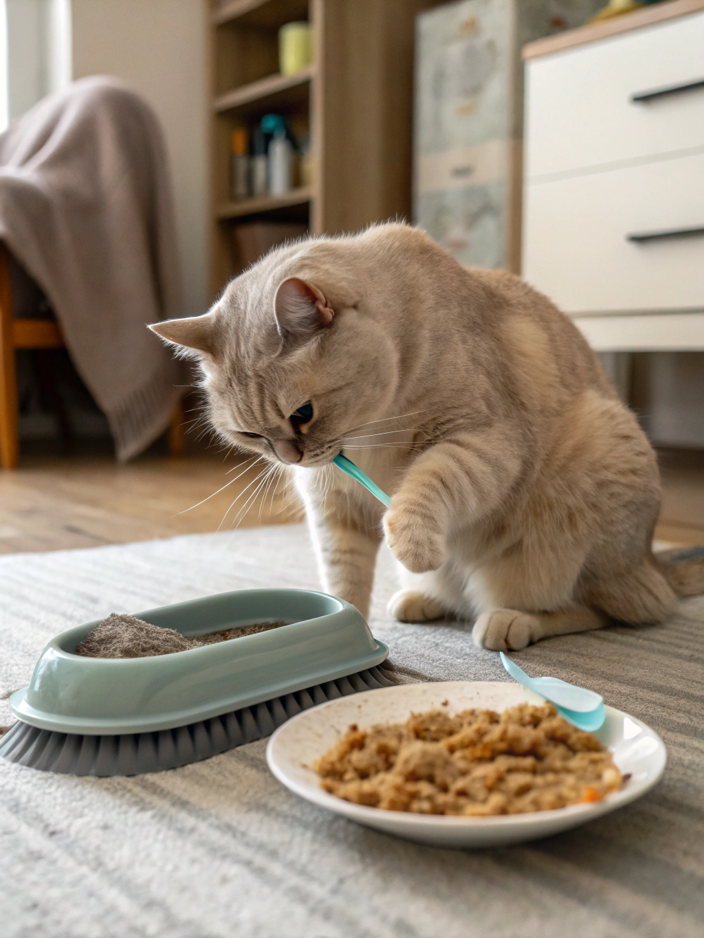 cat grooming routine