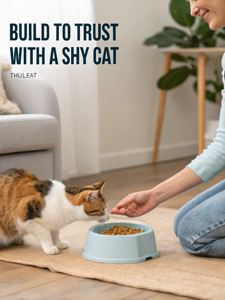how to build trust with a shy cat