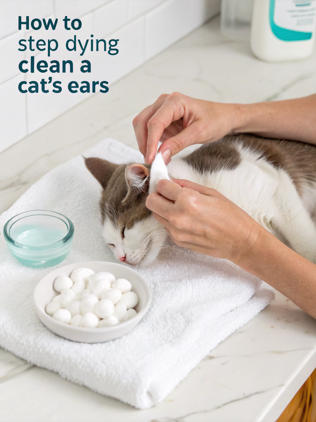 how to clean cat ears