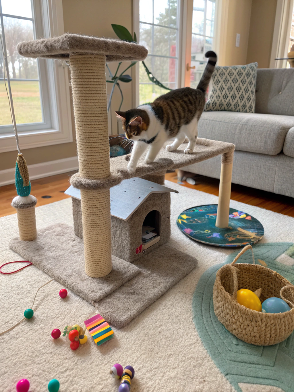 how to keep cats active indoors