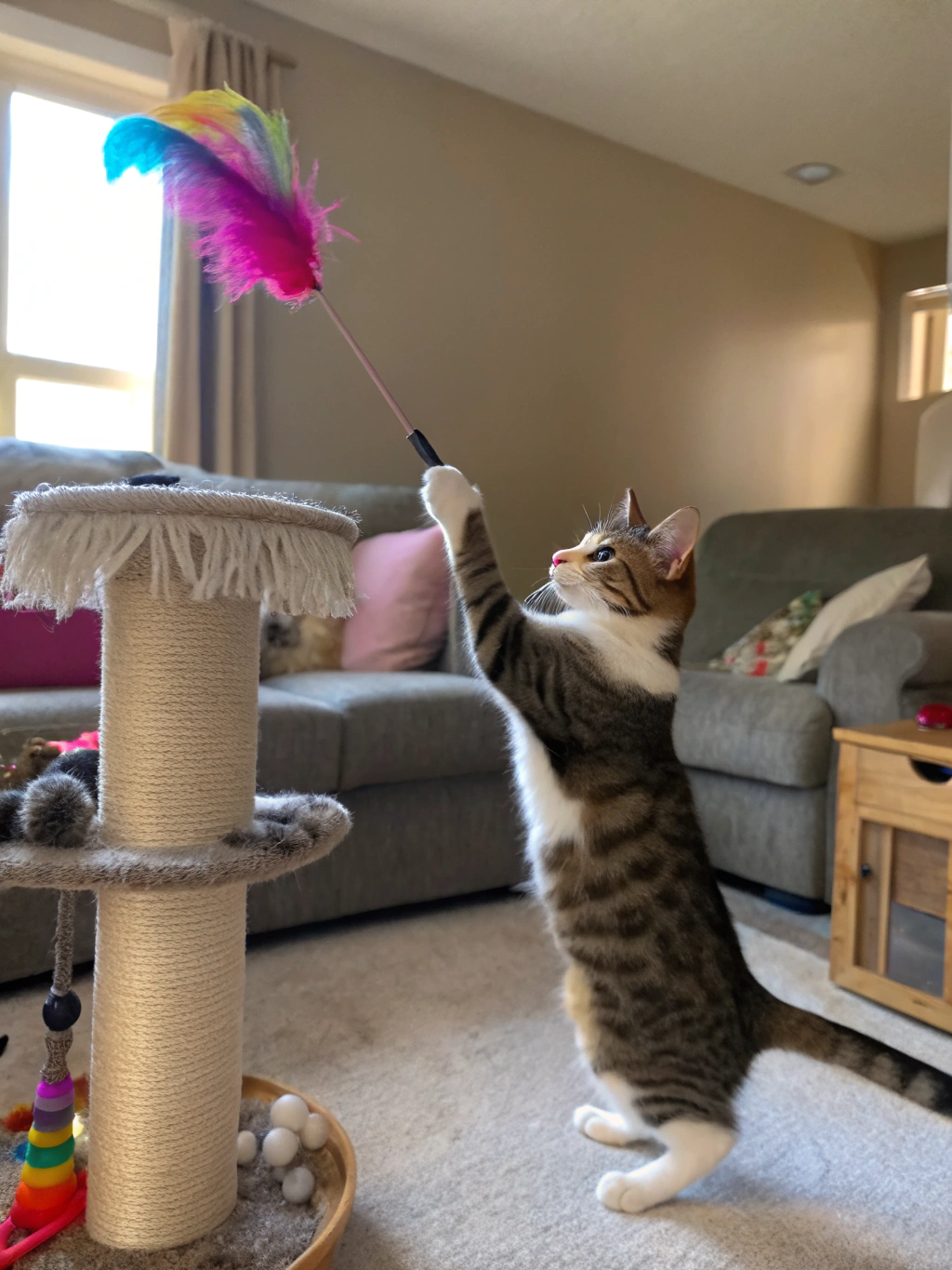 how to mentally stimulate indoor cats